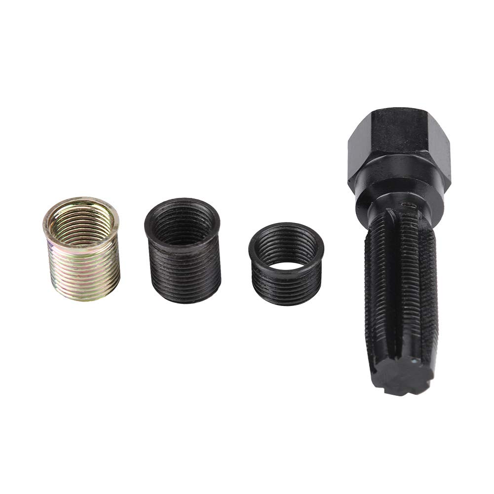 Kit de herramientas de reparación de roscas de bujías 16 piezas 14 mm x 1,25 M16 Tap con estuche portátil
