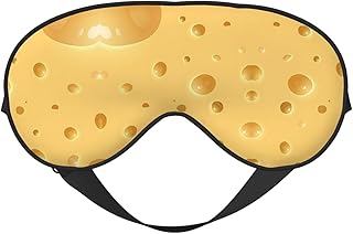 Cheese Eye Mask for Ultimate Sleep Comfort - Adjustable, Breathable & Stylish -Perfect for Light Sensitivity, Insomnia