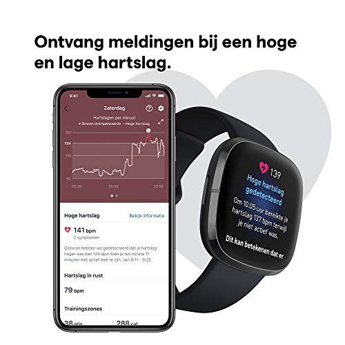 Fitbit Sense - Geavanceerde smartwatch functies voor een gezond hart, stressbeheersing, huidtemperatuur en meer. - Image 6