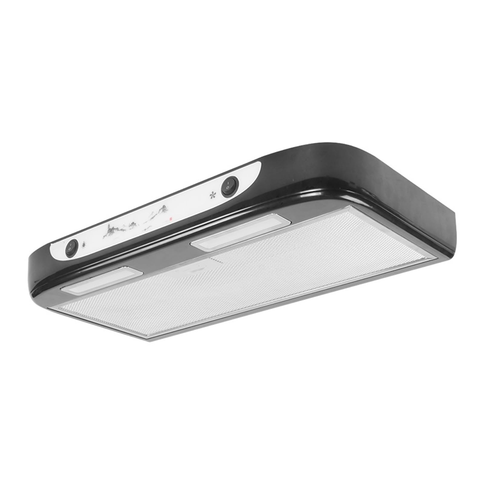 Campana extractora de cocina de 12 V con dos luces LED extraíbles y limpia for vehículos pequeños, utensilios de cocina for caravanas y autocaravanas Para modificaciones interiores y exteriores