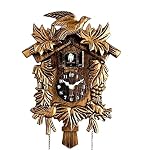 Cuckoo Clock Chiming Vintage Cuckoo Wall Clock Singing Bird Clock Home Decor Christmas Clock Gifts Resin Classic Brown - Image 3