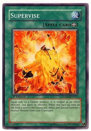 YuGiOh Warrior's Strike Structure Deck Single Card Supervise SDWS-EN017 Common