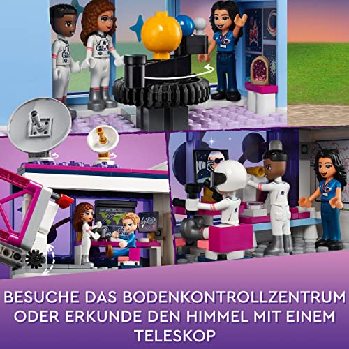 LEGO 41713 Friends Olivias Raumfahrt Akademie Weltraum-Spielzeug mit Raumschiff Space Shuttle und Astronauten-Figuren, Lernspielzeug ab 8 Jahre – Bild 5
