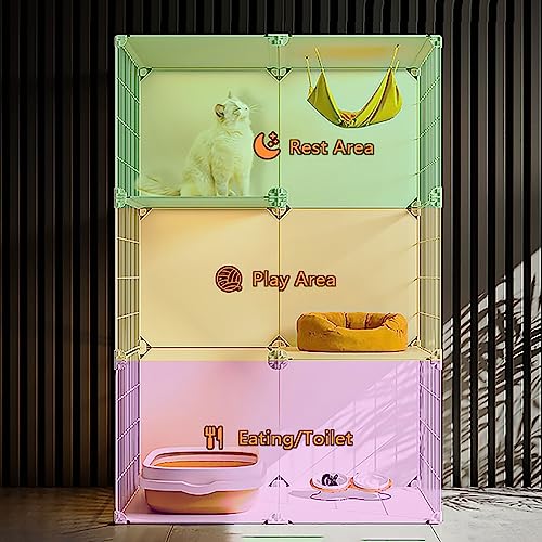 Armoire pour chat détachable pour sécuriser 1 à 3 chatons dans la maison