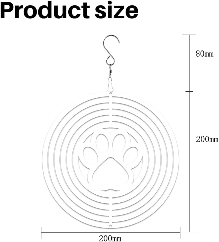 6 パック昇華ブランク 8 インチ ウィンドスピナー 庭やガーデン用 屋内屋外玄関装飾 円形