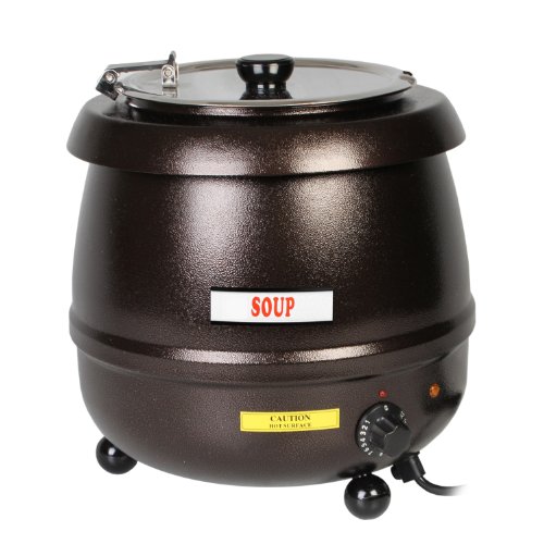 Excellante SEJ32000C 10-1/2-Quart Stainless-Steel Soup Warmer, Brown