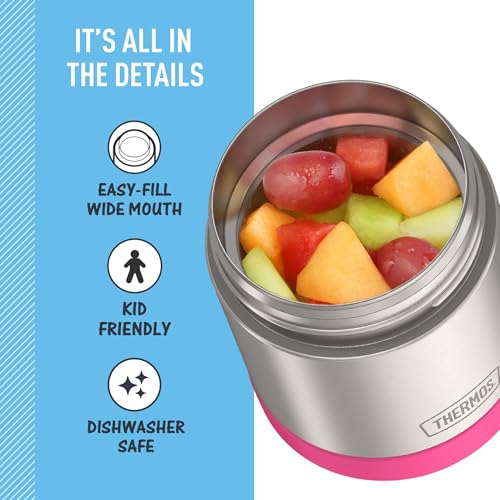 Image of THERMOS FUNTAINER Kids Food Jar, 10oz, Pink