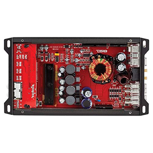 Ds18 Candy-X4B Amplifier In Black - Class D, 4 Channels, 1600 Watts Max, Digital, 2/4 Ohm - Don't Sacrifice Space For Power - Compact Mini Ampflier For Speakers In Car Audio System #TOP4