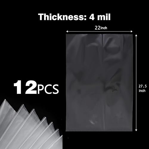 Miniatura 2 de 5 Gallon Bucket Liner Bags, 4Mil 12pcs 22x27.5 inch, brine bucket Food grade bucket bags for Marinading and Brining, BPA Free, Extra Heavy Duty Leak