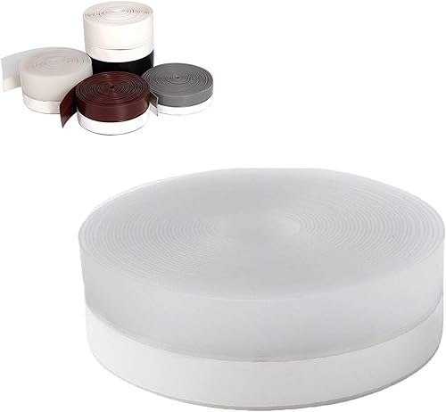 Burlete de sellado de puerta 16.4 ft16.4 pies, burlete de puerta exterior, tiras aislantes para puerta alrededor de la puerta (transparente, 0.984