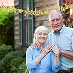 Glitter Gold Happy Golden Birthday Banner,NO DIY Gold Glittery Themed Party Supplies Decorations,Golden Birthday Garland Sign Backdrop for Women Men - Image 4