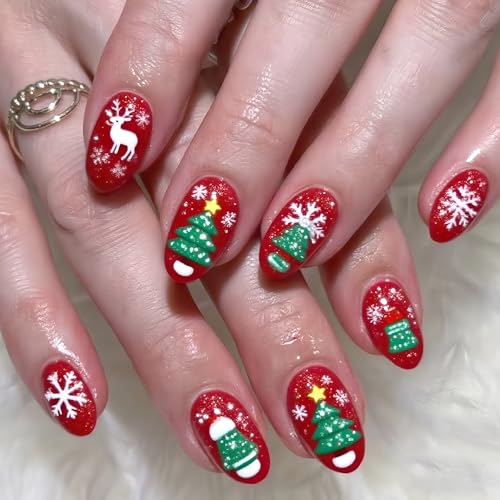 ONPRESS �N���X�}�X �V���C�j�[ �v���X �I�� �l�C�� �V���[�g �A�[�����h �t�F�C�N�l�C�� �L���[�g �X�m�[�}�� EIK �l�C�� �ڒ��� �O���b�^�[ �N���X�}�X �c���[ �f�U�C�� �A�N���� �l�C�� ���b�h ���� ���� �����p �~ �N���X�}�X �}�j