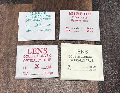 Image of DT Science House concave & convex mirror and lenses pack of 4