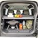 Compatible with Land Rover Defender 110 2020-2025 Retractable Cargo Cover Car Rear Trunk Luggage Cover Security Shield Shade Trunk Organizer Rear Compartment Covers, Increase Storag(Size:Leather)