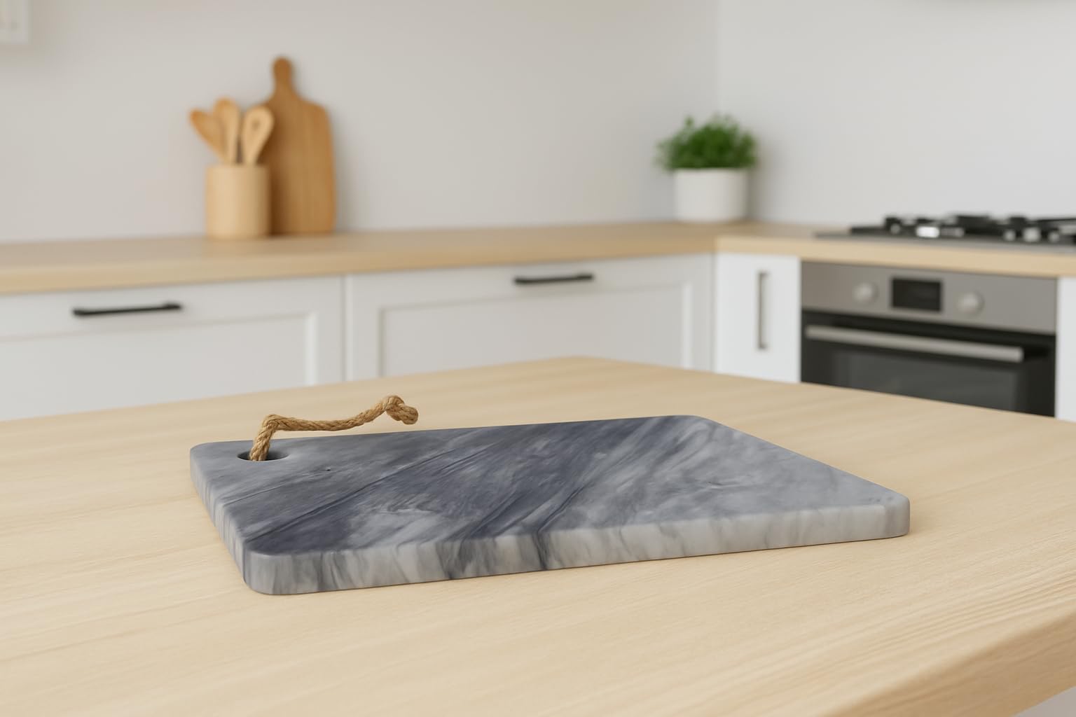 FILO – Tagliere in Marmo di Carrara Venato 30x20 cm | Elegante, Lucido, Artigianale | Ideale per Formaggi, Sushi, Salumi | Arredo Tavola Design