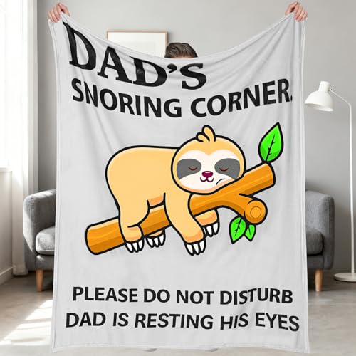 AOOTE Christmas Blanket Gifts for Daddy 130 * 150 cm Christmas Blanket Gifts for Dad Soft and Comfortable Flannel Throw Blankets Blankets Presents Ideas Birthday Fathers Day Christmas