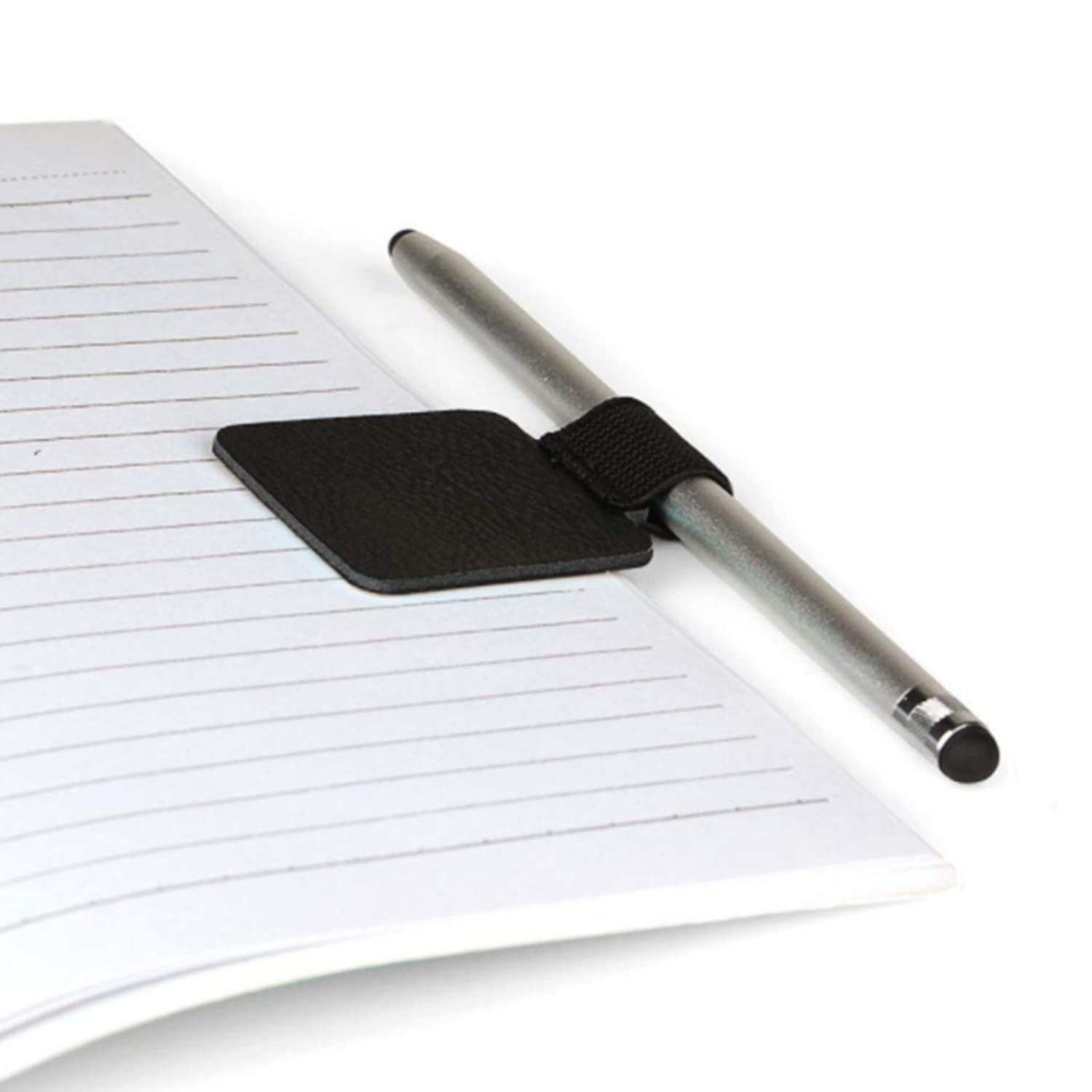 Zelfklevende Lederen Pen Houder Voor In Je Notebook Of Boek! - Writing Girl