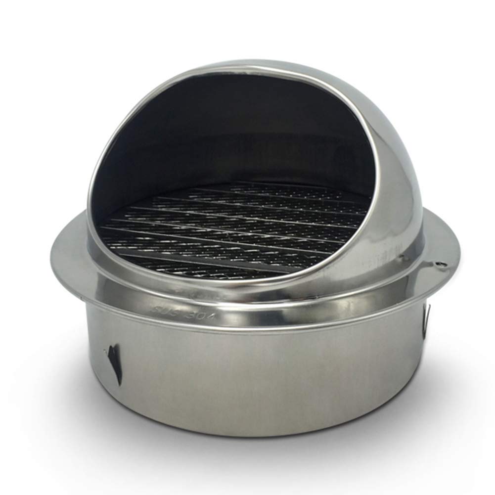 Wall-Mounted Round Bull-Nose Ventilation Cap, Stainless Steel Windproof Rainproof Exhaust Pipe Wind Cap,Louvers Chimney Wind Cap,200mm-image-44