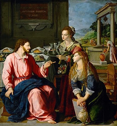 Tableau Le Christ avec Marie et Marthe Allori pour la décoration murale du salon