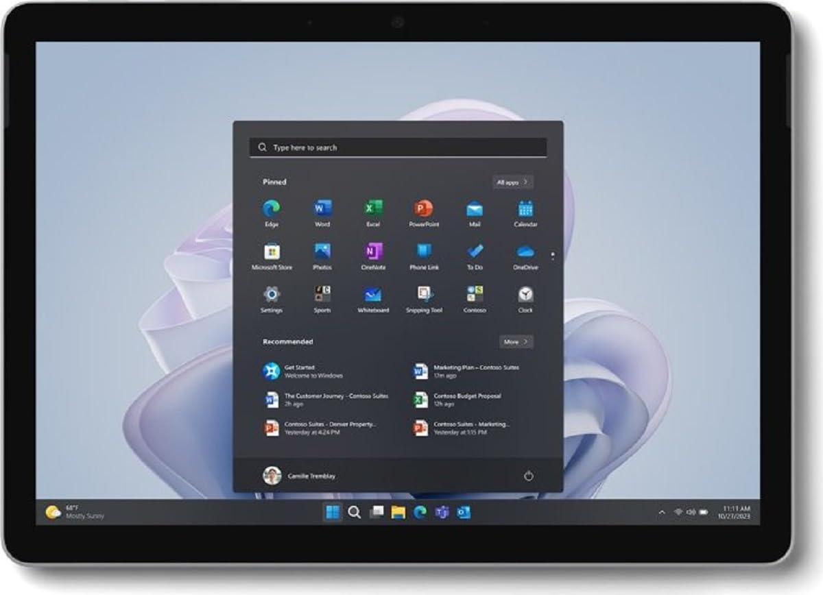 Microsoft Surface Go 4 Platin 256GB Intel N200 8GB / GB Win 10 Pro