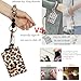 BIHRTC Silicone Beaded Bracelet Keychain Wristlet Wallet with Chapstick Holder Small Credit Card Holder Bracelet Key Chain Purse Bangle Tassel Beads Key Rings for Women Car Keyring