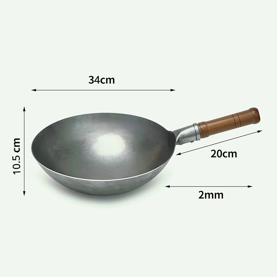 中華鍋 片手 28-40cm フライパン 鉄製 炒め鍋 フライ返し付き IH