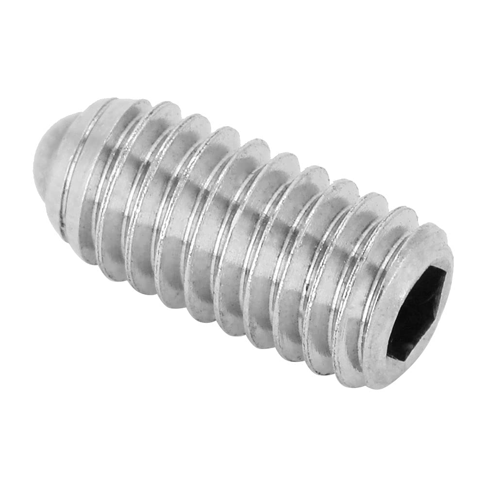 Set viti a pistone con molla a sfera esagonale M3 304 in acciaio inox, 20 pezzi completi (M3 * 8) - Set completi per montaggio flessibili e resistenti