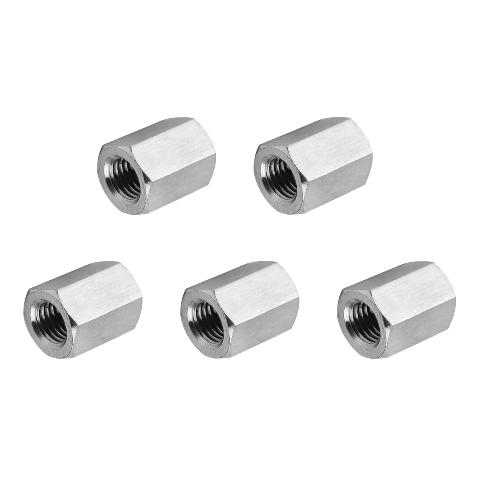 Stainless Steel Coupling Nuts - 4 Pcs 1/4-20 UNC -26 Stainless Steel Coupling Nuts - 4 Pcs 1/4-20 UNC -26