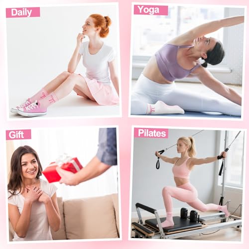 Image of Pilates Grip Yoga Socks for Women Cute Non Slip Socks