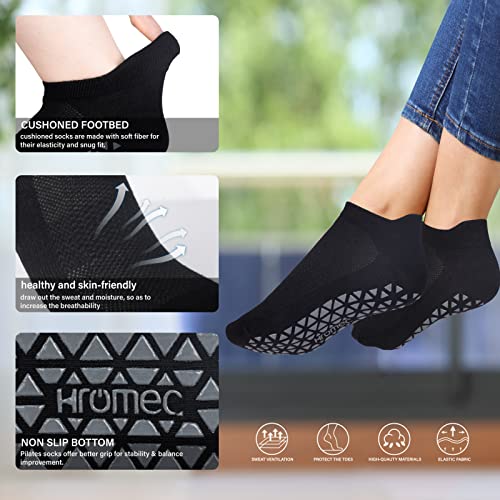 Non Slip Yoga Socks with Grips for Pilates, Ballet, Barre, Barefoot, Hospital Anti Skid Socks for Women and Men3
