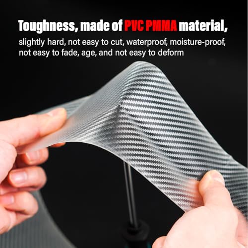 Image of CNC Bike Frame Protection Tape,Bicycle Frame Protector Sticker-Frame Protection Paint Film 3m(4 inchx118 inch), Carbon Fiber Pattern Frame Guard Wrap for Mountain Bike /Gravel /MTB /Road Bike etc.