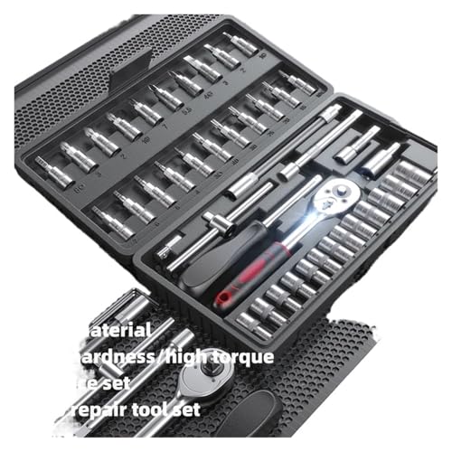 Kit de herramientas para reparar autos 46 piezas miniatura 3