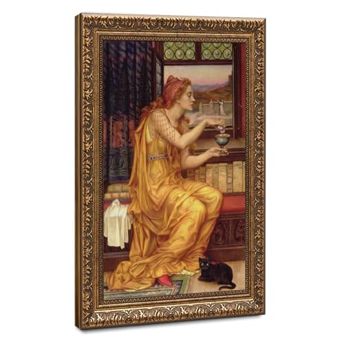 Impression sur toile haut de gamme d'Evelyn De Morgan avec cadre suspendu