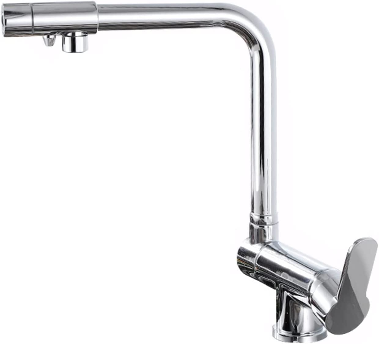 Grifo de cocina de 3 vías, grifo de filtro giratorio de 360° para sistemas de ósmosis, diseño 3 en 1, grifo de fregadero de cocina de alta calidad, fácil instalación, perfecto para uso doméstico