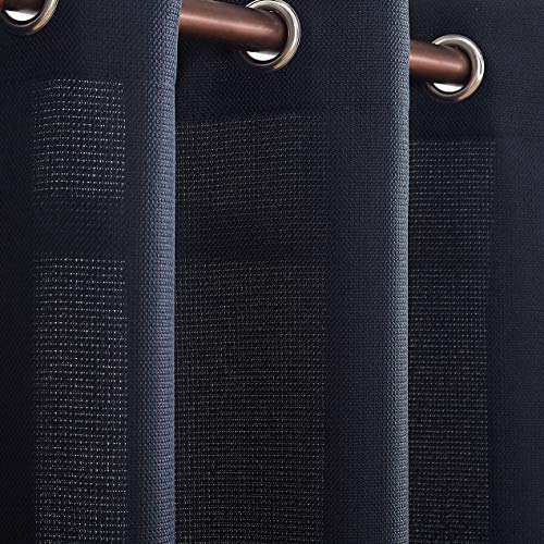 No. 918 Montego Grommet Textured Kitchen Curtain Valance, 56
