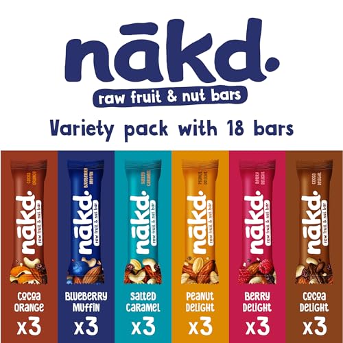 Nakd Fruit & Nut Bar Variety Pack - Vegan - Healthy Snack - Gluten Free - 35g x 18 bars - Image 6