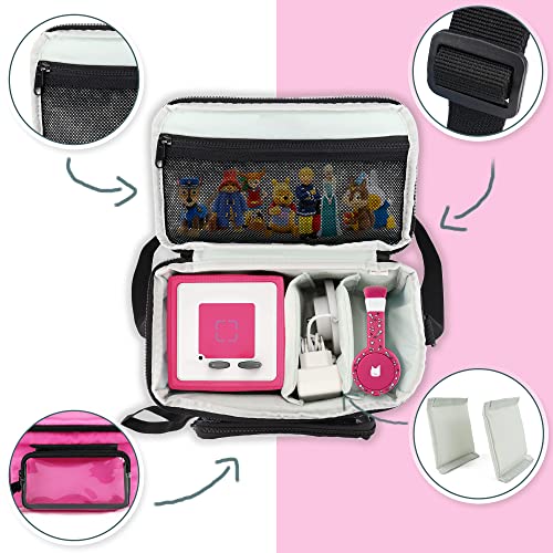Annmore Carry Case for Toniebox and Characters Travel Bag Compatible with Yoto Player and Cards, Pink - Image 2