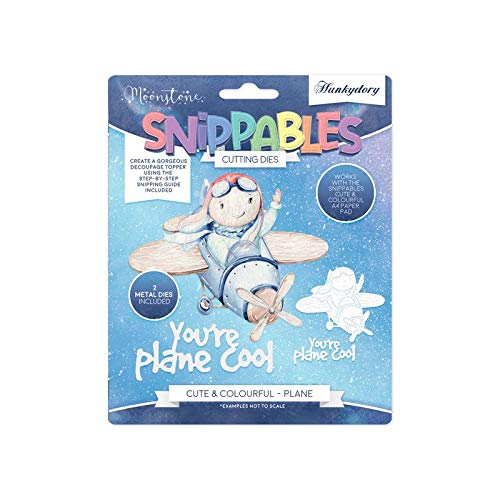 Hunkydory Moonstone Cute & Colourful 'Snippables' Dies - Plane - MSTONE317
