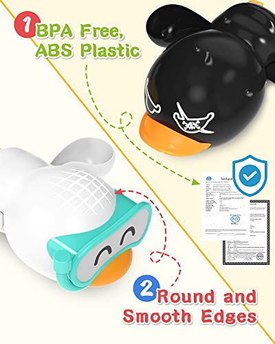 Exorany Bath Toys For Toddlers 1-3, Wind Up Bathtub Toddler Toys For 1 2 3 4 Year Old Boys Girls Gifts, Baby Bath Tub Pool Water Toys, Cute Floating Swim Ducks For Toddlers Age 1-2 2-4 #TOP4