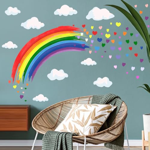 Vinilo decorativo Rainbow Cloud con nubes y arcoíris miniatura 4