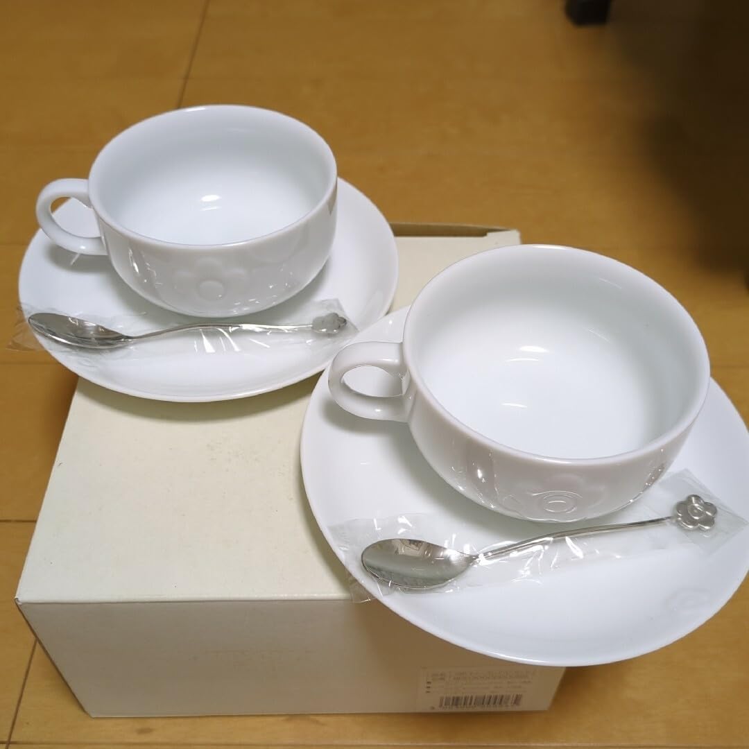 Amazon.co.jp: マリークヮント カップ&ソーサー スプーン付 ノベルティ 