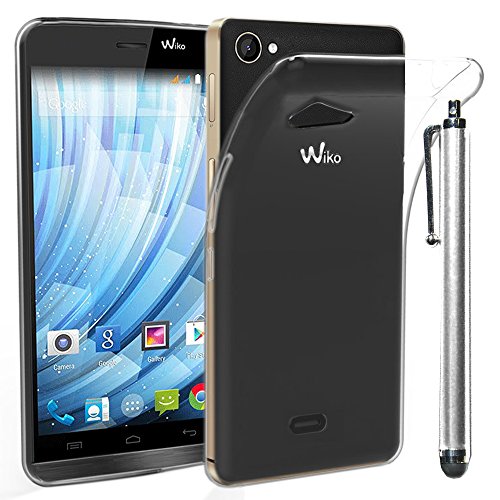 ebestStar - Coque pour Wiko Getaway, Etui Protection Silicone Transparent Antichoc, Souple Slim + Stylet, Transparent