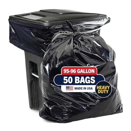 Aluf Plastics PG6-9560 Heavy Duty 95 - 96 Gallon Trash Can Liners