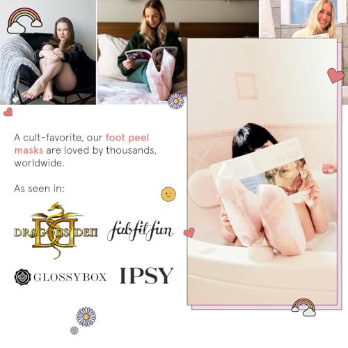 Grace & Stella Award-Winning Foot Peel Mask (4 Pairs, Lavender) - Foot Peeling Mask With Aloe Vera thumb #7