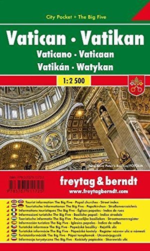 Vatican City Pocket Map 1:2.5K (English, Italian and German Edition) by Freytag Berndt (2013-01-17)