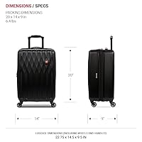 スイスギア SWISSGEAR ブラック キャリーケース SWISS GEAR スーツケース キャリーバッグ キャリーケース 旅行