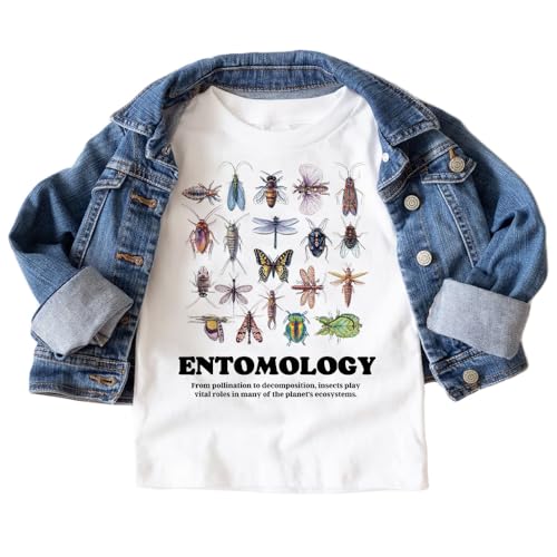 Retro Bugs Entomology Toddler Shirt - Cute Gift For Insect Lover Collector - Future Entomologist Bug Collection Outfit - Boys And Girls Natural Adult, Toddler & Youth Graphic Tee2