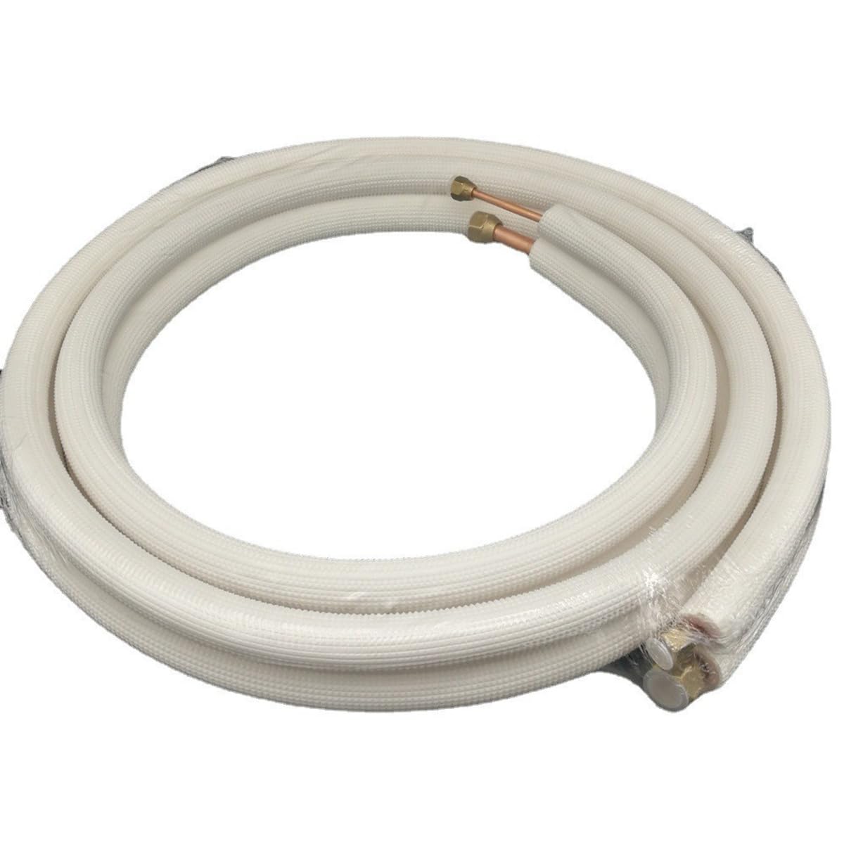Tubo de cobre aislado de 1/2/3/4/5 m, 1/4 pulgadas, 3/8 pulgadas, accesorios de tubería de aire acondicionado, par de tubos de bobina (5 m)