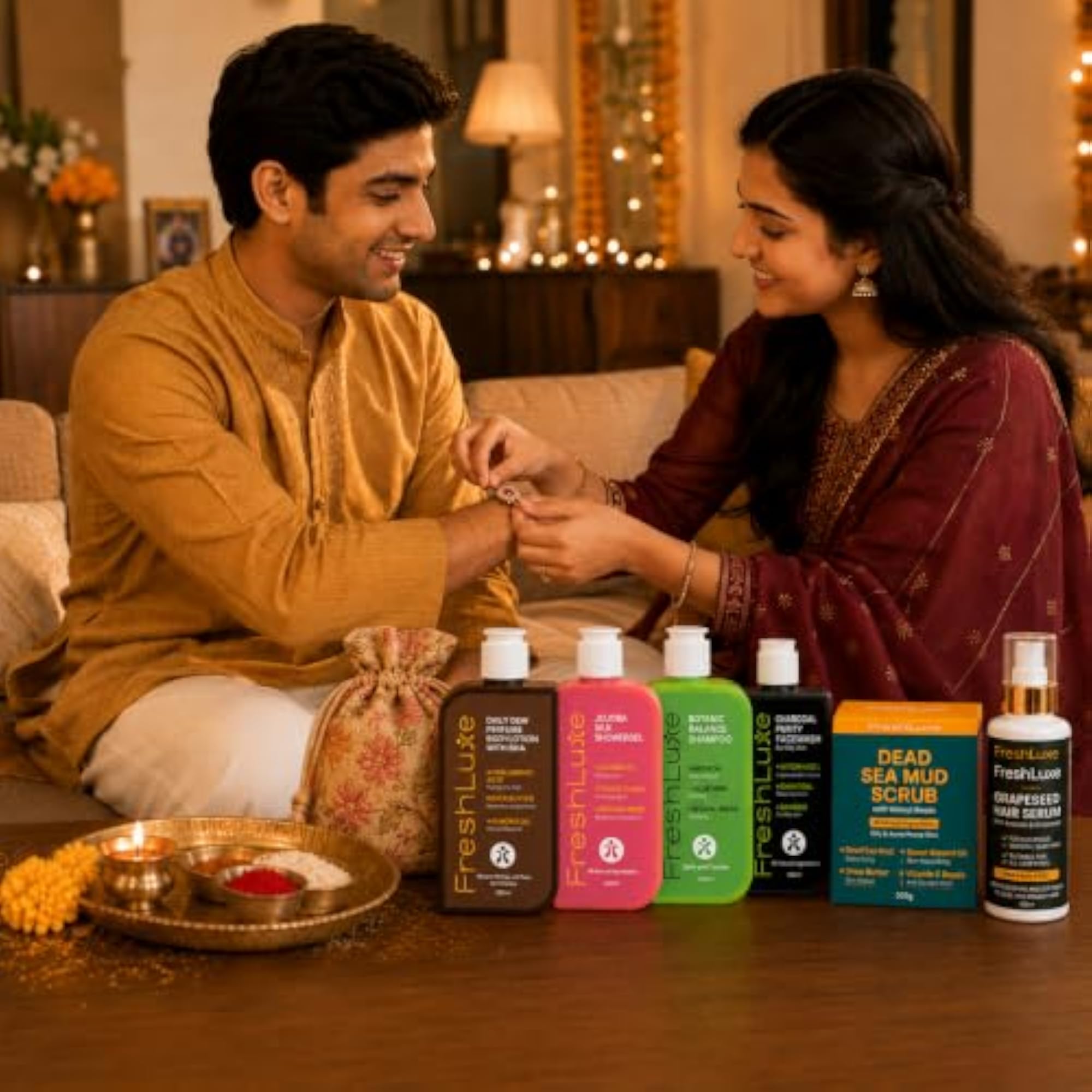 Gift for Brother Rakhi Hamper with Grooming Essentials