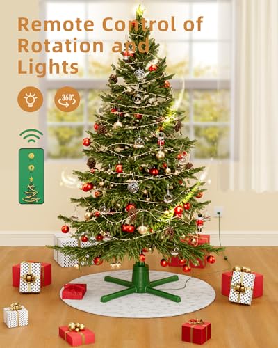 Fezax HK061 Rotating Christmas Tree Stand, 360° Adjustable Christmas Tree Stand For Up To 9Ft Artificial Trees thumb #2